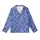 Women's Vintage Chinoiserie Indigo Cobalt Blue Peony Vine Floral Tapestry Kid Satin Pajamas Set - 2