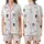 Pajama Party Whimsical Sleep Set: Photo Booth Props, Confetti & Streamers Print Satin Short-Sleeve Pajamas Set - 1