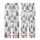 Family Christmas: Hand-Sketched Rustic Tree Pattern – Vintage Pen & Ink Wearable Art Kid Satin Pajamas Set - 3