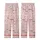 Women's Pastel Pink 30-Day Goal Pajamas: Minimalist Script Grid Sleep Set Kid Satin Pajamas Set - 3