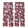 Dogs & Cats Ruby Red Satin Pajamas: Cozy Fluffy Puppy Vector Art Sleep Set Kid Satin Pajamas Set - 3