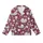 Dogs & Cats Ruby Red Satin Pajamas: Cozy Fluffy Puppy Vector Art Sleep Set Kid Satin Pajamas Set - 2