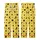 Celestial Enthusiast: Vibrant Lemon Yellow Black Star Moon Seamless Graphic Fashion Accent Kid Satin Pajamas Set - ASU3Olr36t