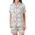Sighthound Dog Pajama Pattern: Pastel Watercolor Whippet Greyhound Silhouette Satin Short-Sleeve Pajamas Set - xV_RJP1rWr