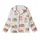 Corgi Lovers' Christmas Pajamas: Playful All-Over Cartoon Corgi Print & Pink Hearts - Polyester Spandex Sleep Set Kid Satin Pajamas Set - 2