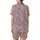 Bridesmaid & Bride Silky Satin Pajamas: Removable Feather Cuff Sleep Set - Luxurious Wedding PJs Satin Short-Sleeve Pajamas Set - 3