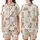 Cozy Dreamer's Fuzzy Teddy Bear Pajamas: Hand-Drawn Crochet Style Pattern - Sleep Set Satin Short-Sleeve Pajamas Set - 1