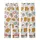 Pancakes & Pajamas Whimsical Golden Breakfast Food & Aqua Pink Confetti Pattern Sleep Set Kid Satin Pajamas Set - 7sSWAMVgvd