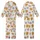 Pancakes & Pajamas Whimsical Golden Breakfast Food & Aqua Pink Confetti Pattern Sleep Set Kid Satin Pajamas Set - IBwrYagNHI