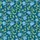 Women's Floral Cotton Sleep Set: Indian Teal Bell Flower Block Print Loungewear Satin Short-Sleeve Pajamas Set - 4