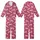 Greyhound Lovers' Fuchsia Pink Abstract Greyhound Folk Art Floral Geometric Repeat Kid Satin Pajamas Set - 1