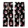 Festive Holiday: Black Santa Sunglass Heads & Holly Pattern - Vector All-Over Print Kid Satin Pajamas Set - 3yjzJxDuDO