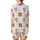 Pancakes & Pajamas Whimsical Golden Stacks, Amber Syrup & Pink Striped Sleep Set Satin Short-Sleeve Pajamas Set - 3