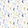 Dreamers' Seamless Whimsical Indigo Blue Moon Golden Star Sleeping Animals Pattern Kid Satin Pajamas Set - 4