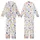 Dreamers' Seamless Whimsical Indigo Blue Moon Golden Star Sleeping Animals Pattern Kid Satin Pajamas Set - 1