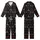 Bridesmaid Black Satin Pajamas -  Monogram Wedding Party Sleepwear Set Kid Satin Pajamas Set - 1