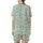 Dog Lovers' Minimalist Flat Art Fluffy Long-Haired Dog Seamless Pattern Mint Green Charcoal Off-White Satin Short-Sleeve Pajamas Set - 3