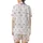 DIY Pajamas Set Pattern PDF: Pale Pink Stripes, Sewing Needles, Stars & Zzz Motifs Satin Short-Sleeve Pajamas Set - 3