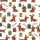 Dachshund Lovers' Whimsical Christmas Dachshunds Red Santa Hat Sweater Green Yellow Gifts HO-HO-HO Pattern Satin Short-Sleeve Pajamas Set - 4