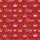 Royal Style Enthusiasts' Ruby Red King Queen Crown Matte Gold Rose Gold Script Seamless Pattern Satin Short-Sleeve Pajamas Set - 4