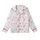 Holiday Enthusiasts' Bright Red White Flat Graphic Christmas Candy Cane Snowflake Tree Seamless Pattern Kid Satin Pajamas Set - 2