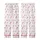 Holiday Enthusiasts' Bright Red White Flat Graphic Christmas Candy Cane Snowflake Tree Seamless Pattern Kid Satin Pajamas Set - 3