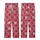 Dog Lovers' Elegant Crimson Red White HH Monogram Scrollwork Tan Dog Seamless Pattern Kid Satin Pajamas Set - vhbCgNRTSN