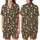 Festive Animal Lovers' Playful Brown Otters Red Santa Hats Scarves Dark Olive Green Snowflake Seamless Pattern Satin Short-Sleeve Pajamas Set - 1