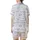 Sleepyhead's Whimsical Periwinkle Doodle All-Over Pattern Satin Short-Sleeve Pajamas Set - FWVUb6OWig