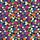 Abstract Style Lovers' Vibrant Multi-Color Organic Shape Scatter Design Solid Black Background Kid Satin Pajamas Set - 4