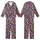 Abstract Style Lovers' Vibrant Multi-Color Organic Shape Scatter Design Solid Black Background Kid Satin Pajamas Set - kq1FzpIlsj