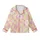 Retro Style Enthusiasts Cheerful Groovy Pastel Pink Yellow Checkerboard Warped Grid White Daisy Design Kid Satin Pajamas Set - 2