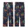 Festive Dog Lovers' Whimsical Navy Blue Labrador Reindeer Antler Gingerbread Christmas Pattern Kid Satin Pajamas Set - Dd_VBryUap