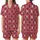 Dog Lovers' Elegant Crimson Red White HH Monogram Scrollwork Tan Dog Seamless Pattern Satin Short-Sleeve Pajamas Set - ekwY--es-q