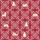 Dog Lovers' Elegant Crimson Red White HH Monogram Scrollwork Tan Dog Seamless Pattern Satin Short-Sleeve Pajamas Set - 4