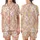 Retro Style Enthusiasts Cheerful Groovy Pastel Pink Yellow Checkerboard Warped Grid White Daisy Design Satin Short-Sleeve Pajamas Set - 1