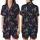 Festive Dog Lovers' Whimsical Navy Blue Labrador Reindeer Antler Gingerbread Christmas Pattern Satin Short-Sleeve Pajamas Set - ErupdHUHds
