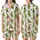 Retro Christmas Pickle Pajamas Set: Whimsical Cartoon Pickles with Santa Hats, Antlers & String Lights Satin Short-Sleeve Pajamas Set - 1