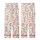Festive Art Lovers' Whimsical Pink Piggy Santa Hat Green Holly Red Berry Pattern Kid Satin Pajamas Set - 3