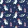Christmas Pajamas: Whimsical Watercolor Penguin & Gift Print - Soft Polyester Sleepwear Satin Short-Sleeve Pajamas Set - 4