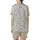 Ridgeback & Large Dog Zippered Sleepsuit: Playful Dalmatian & Paw Print Motif - Grey/Beige Cotton Blend Satin Short-Sleeve Pajamas Set - 3