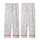 Women's Pure White Black Line Art Delicate Abstract Botanical Repeating Pattern Kid Satin Pajamas Set - bGCTKugdFH