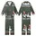Bass Fisherman Family: Santa Ice Fishing Largemouth Bass 'Merry Fishmas' Poly-Spandex Sleep Set Kid Satin Pajamas Set - 1