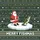 Bass Fisherman Family: Santa Ice Fishing Largemouth Bass 'Merry Fishmas' Poly-Spandex Sleep Set Kid Satin Pajamas Set - 4