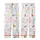 Girls' Watercolor Slumber Party Pajamas: Pink Pizza, Sleep Mask & Movie Night Print Kid Satin Pajamas Set - 3