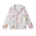 Girls' Watercolor Slumber Party Pajamas: Pink Pizza, Sleep Mask & Movie Night Print Kid Satin Pajamas Set - 2