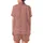 Women's Gentle Skin Loungewear: Rustic Terracotta Wildflower Print Bamboo Cotton Satin Short-Sleeve Pajamas Set - yoWnUZmxHe