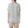 Women's Pure White Black Line Art Delicate Abstract Botanical Repeating Pattern Satin Short-Sleeve Pajamas Set - 7KUG2VNHGd
