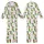Family's Funny Pickle Christmas Pajamas: Cartoon Santa Hat, Reindeer Antler & Lights Pattern Kid Satin Pajamas Set - 1