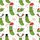 Family's Funny Pickle Christmas Pajamas: Cartoon Santa Hat, Reindeer Antler & Lights Pattern Kid Satin Pajamas Set - 4